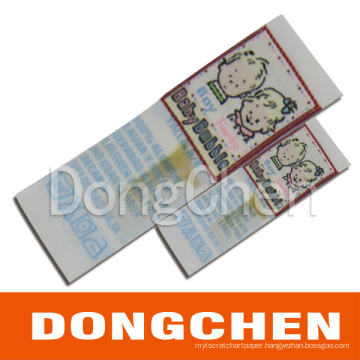 High Density Baby Garment Colorful Woven Fabric Label